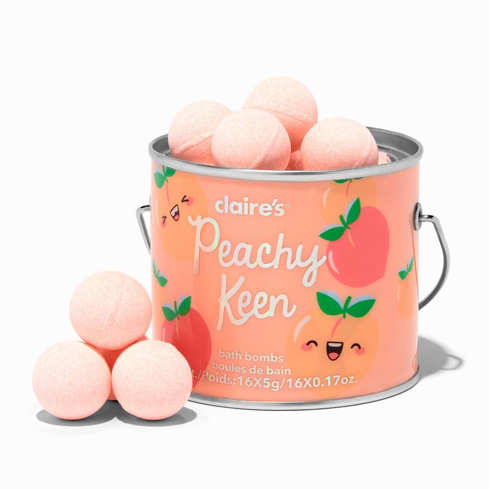 Peachy Keen Bath Bomb Set - 16 Pack Small NEW Claire’s